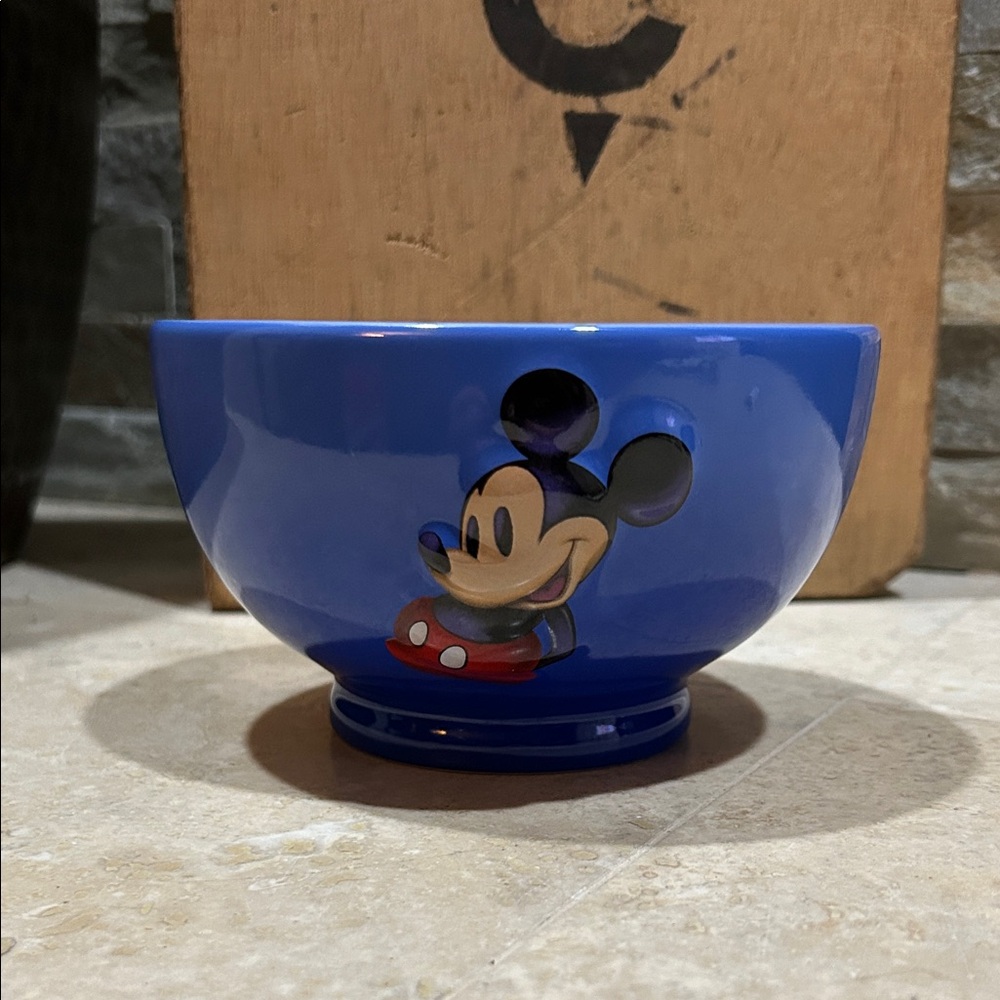 DISNEY Mickey Mouse ceramic bowl or mug in blue